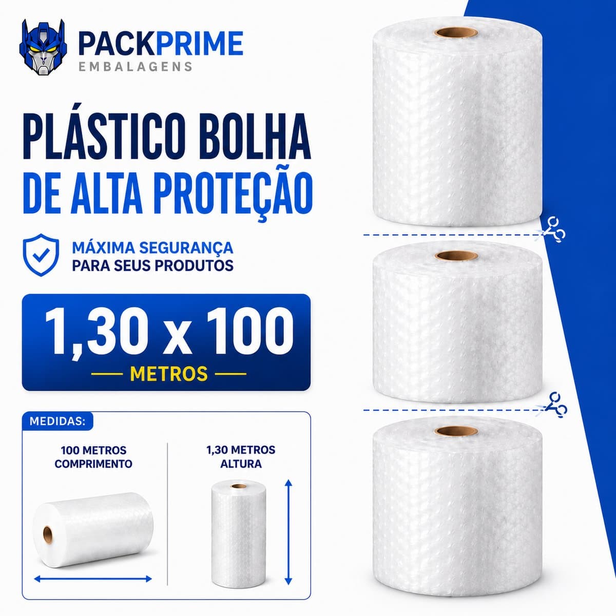 Plástico Bolha 1,30x100 C3