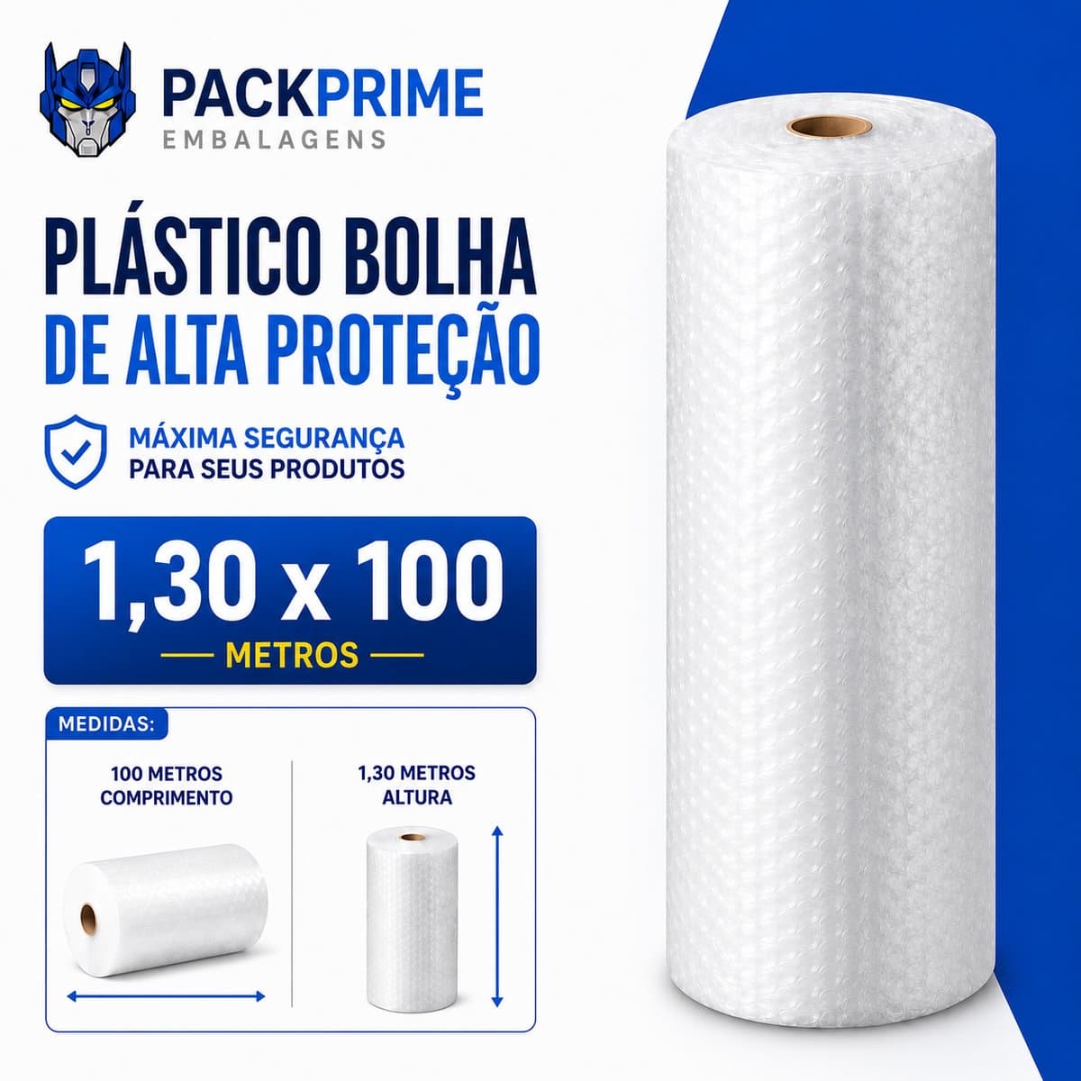 Plástico Bolha 1,30x100 C1